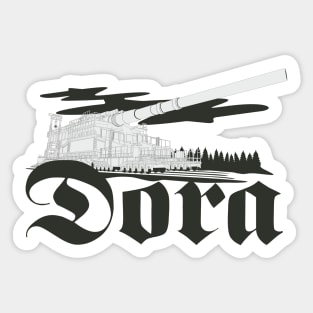 German super-heavy gun Dora Sticker